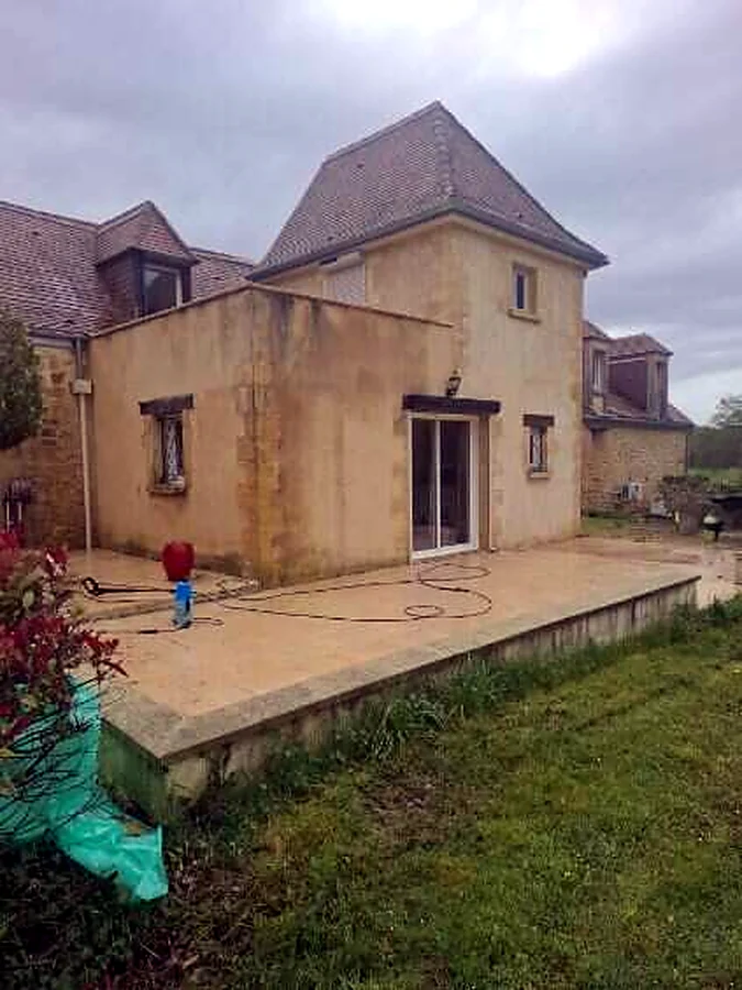 Aménagement d'une terrasse à Gramat